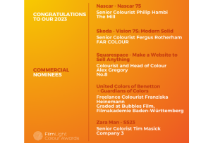 And the nominees for best colour grading in the Commercial category are…